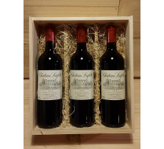 Wijnkist met 3 x Château Lafitte - Côtes de Bordeaux (rood)